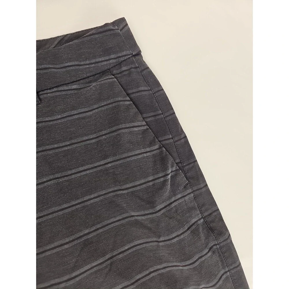 Hang Ten Mens Sz 32 Gray Black Plaid Board Shorts Swim Trunks Surf Hybrid